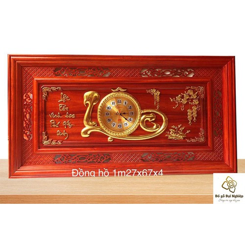 Đồng Hồ Gỗ Chữ Lộc